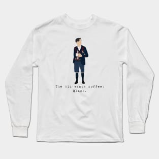 Kid Wants Coffee Long Sleeve T-Shirt